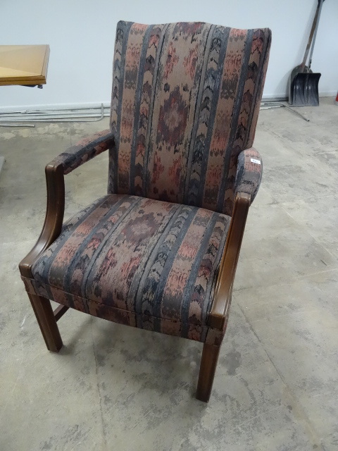Wood Framed Cushioned Side Chair