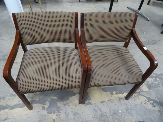 2 Matching Wood Framed Side Chairs