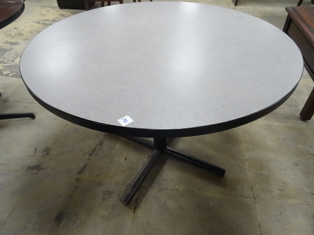 42 Round Table with Metal Base