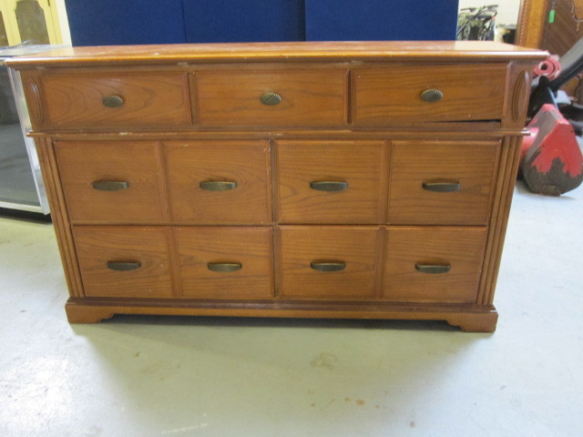 Wooden Seven Drawer Dresser