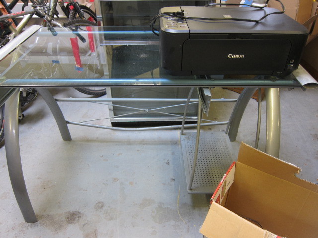 Desk and Printer