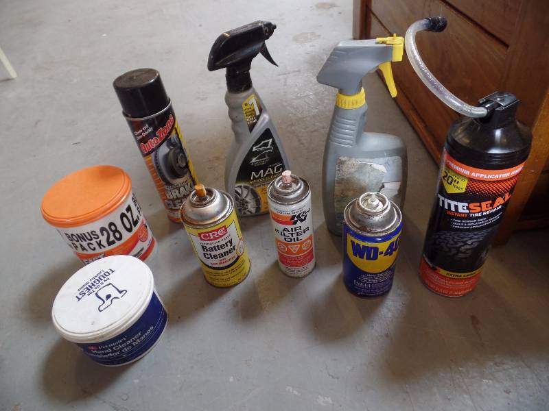 Box of Garage Supplies