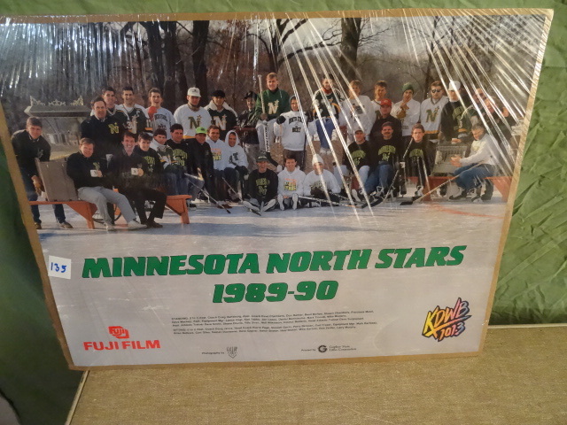 lot 135 image: Minnesota North Stars Poster 1989