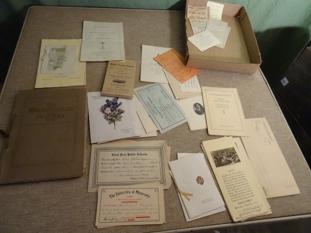 lot 176 image: School Papers 1900 - 1920s