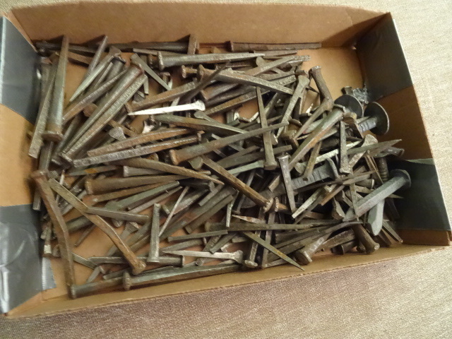 lot 195 image: 3 Lbs. of Square Primitive Nails