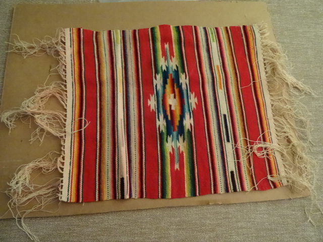 lot 210 image: Hand Woven Miniature Rug 11 X 9