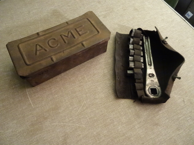 lot 213 image: Acme Tractor Tool Box.