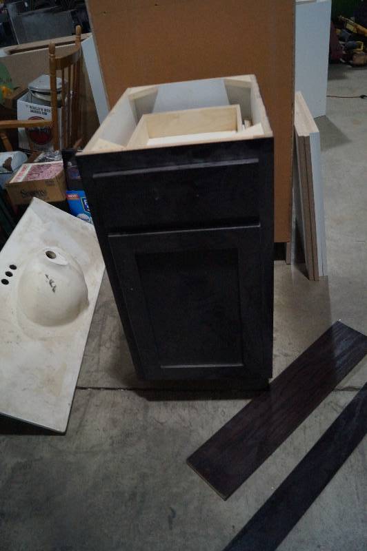 lot 41 image: Dark Oak Base Cabinet