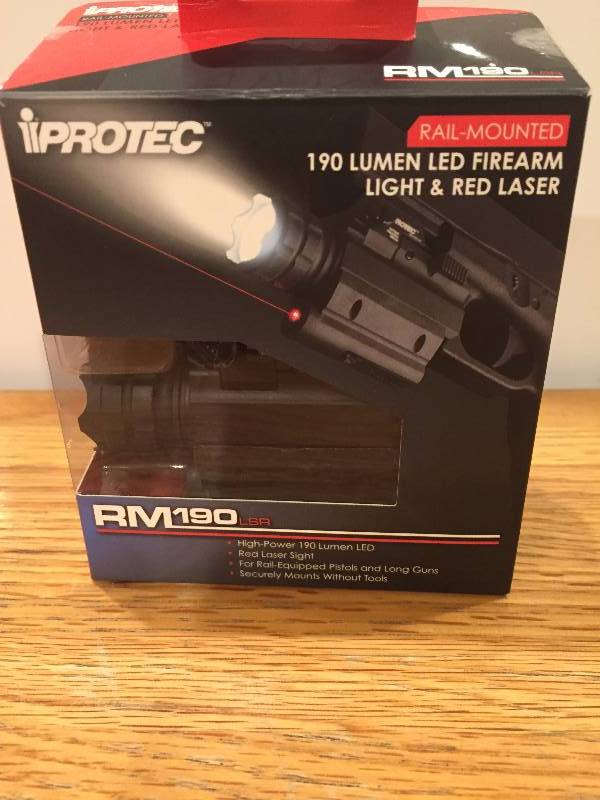 lot 21 image: iProtec - 190 Lumen LED Light & Laser