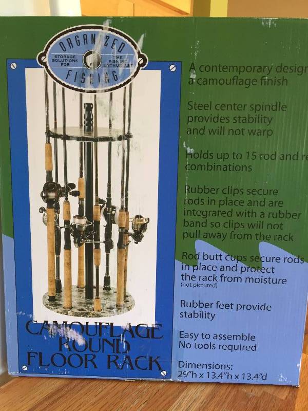 lot 41 image: Floor Rack Fishing Pole Holder