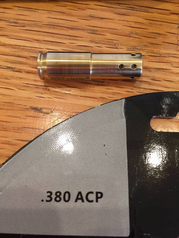 lot 64 image: Sightmark Laser Bore Sight .380 ACP