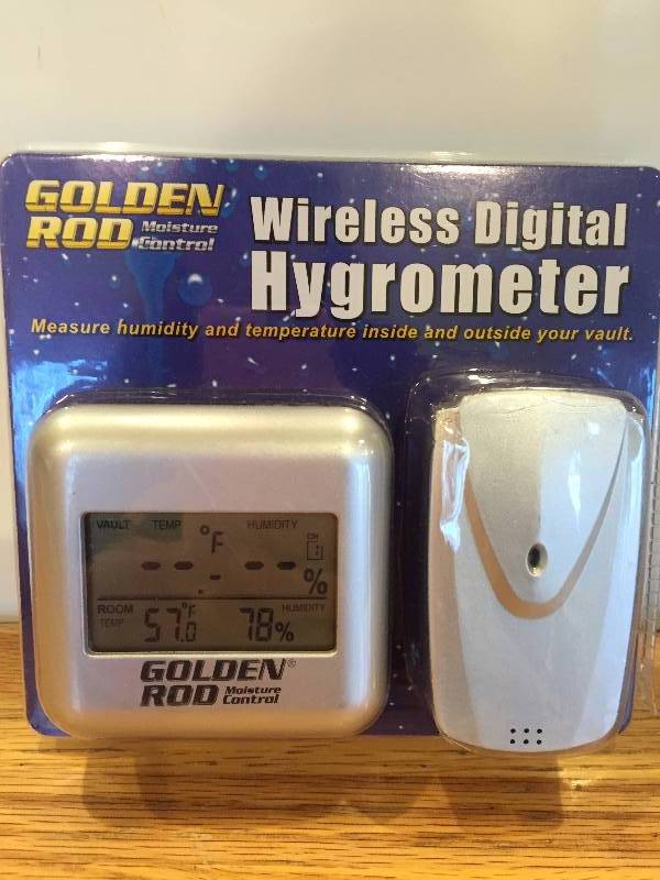 lot 72 image: Golden Rod - Wireless Digital Hygrometer