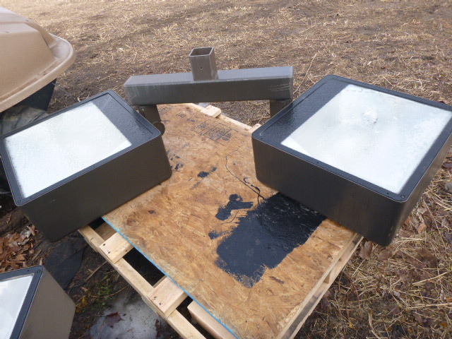 2 Large Parking Lot Lights