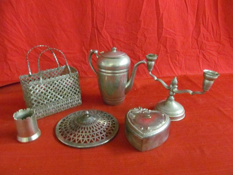 lot 137 image: pewter coffee server