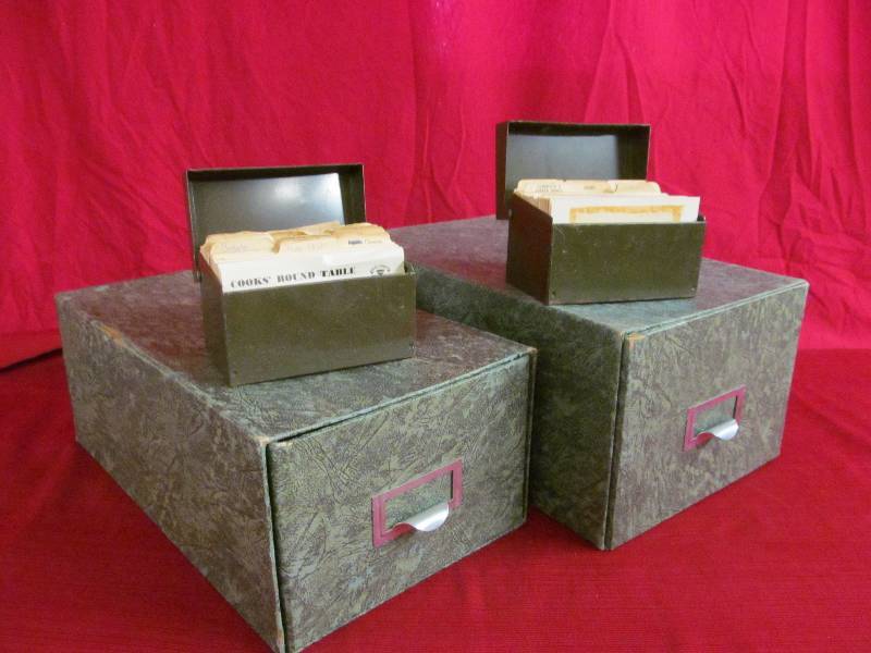 lot 176 image: vintage file boxes