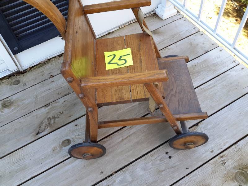 Vintage Solid wood Stroller