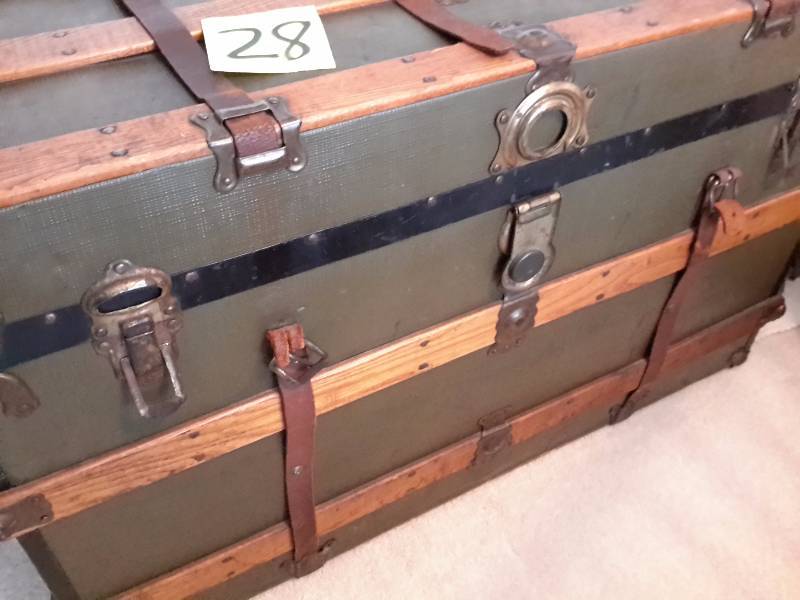 Wood Trunk with wood slats..