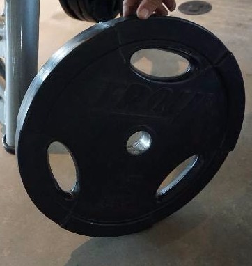 lot 6 image: Set of - 2  Troy Free Weight 45 lb Weight Plates