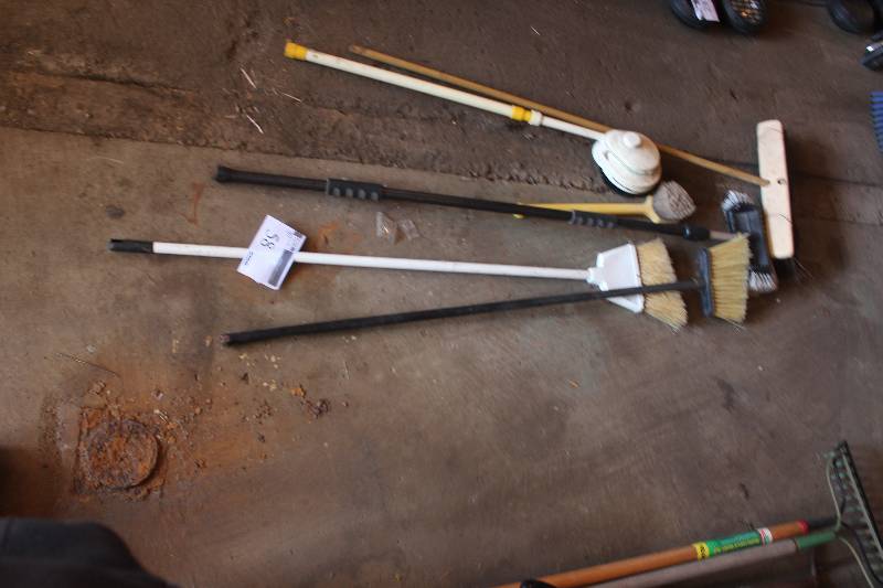 lot 58 image: Lot of (6) Brooms