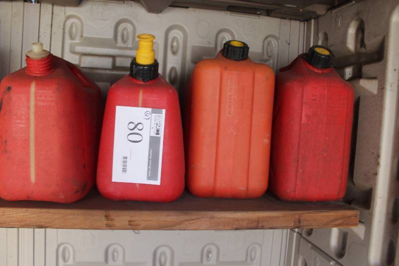 lot 80 image: Lot of (4) Gasoline Cans