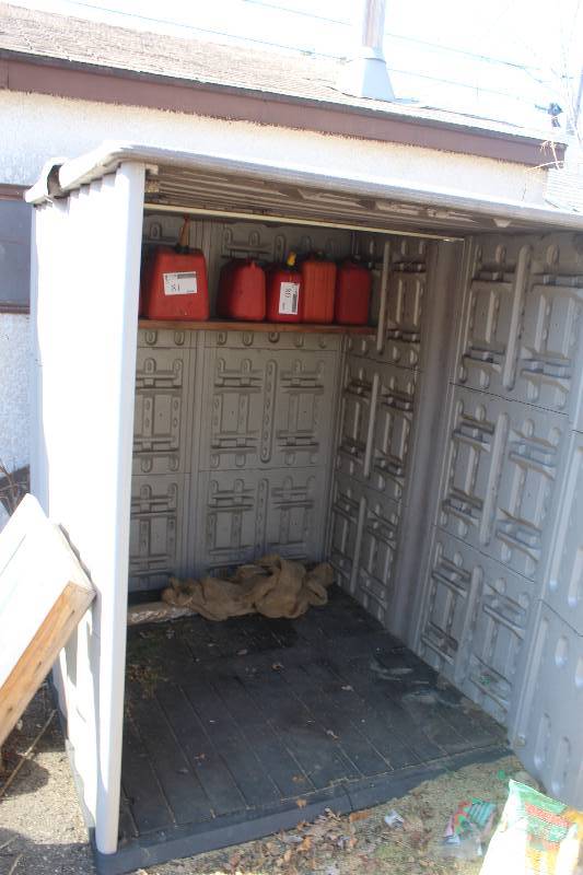 lot 82 image: Plastic Yard Shed