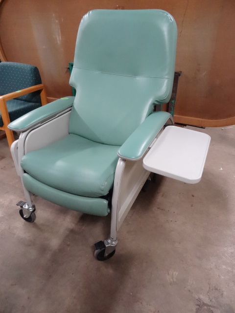 Lumex hospital chair on wheels