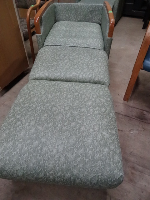 Hospital chair bed.