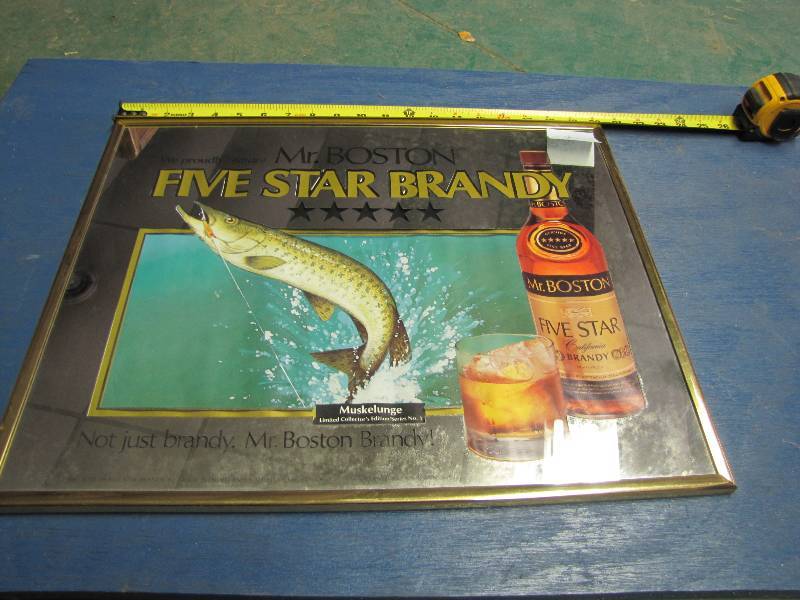 Five Star Brandy Mirrored Sign #1