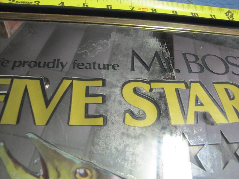 Five Star Brandy Mirrored Sign #2