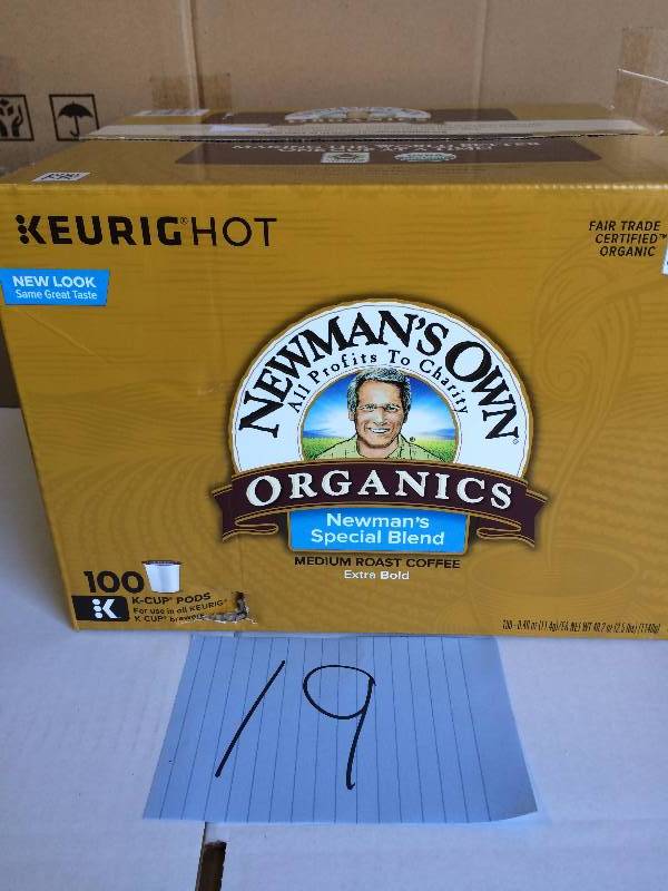 lot 19 image: Newmans Own Organics Special Blend Coffee (100 K-Cups)