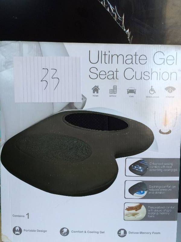 lot 33 image: Ultimate Gel Seat Cushion
