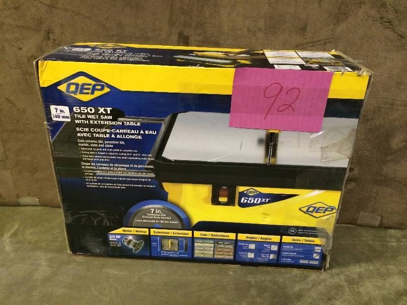 lot 92 image: QEP 650 XT used tested works