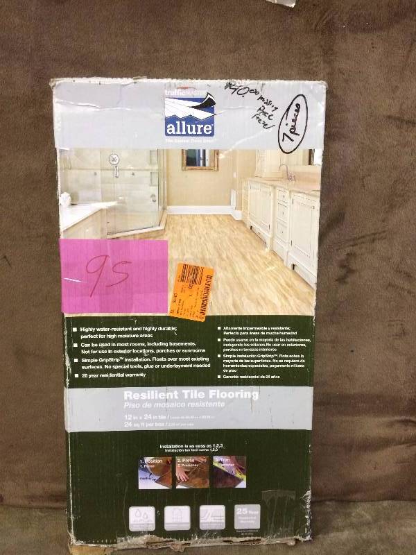lot 95 image: Rescilent Tie Flooring 12in x24 in