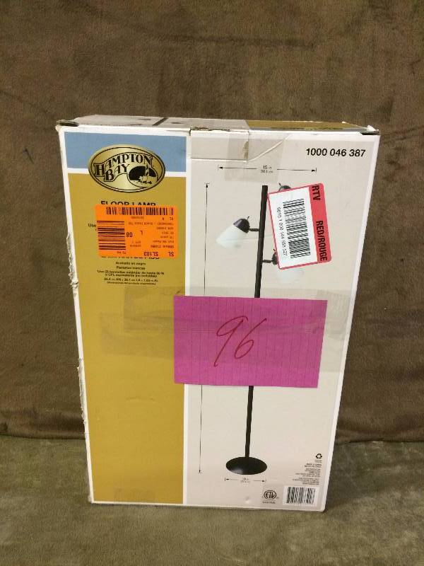 lot 96 image: Hampton Bay Floor Lamp 1000046387