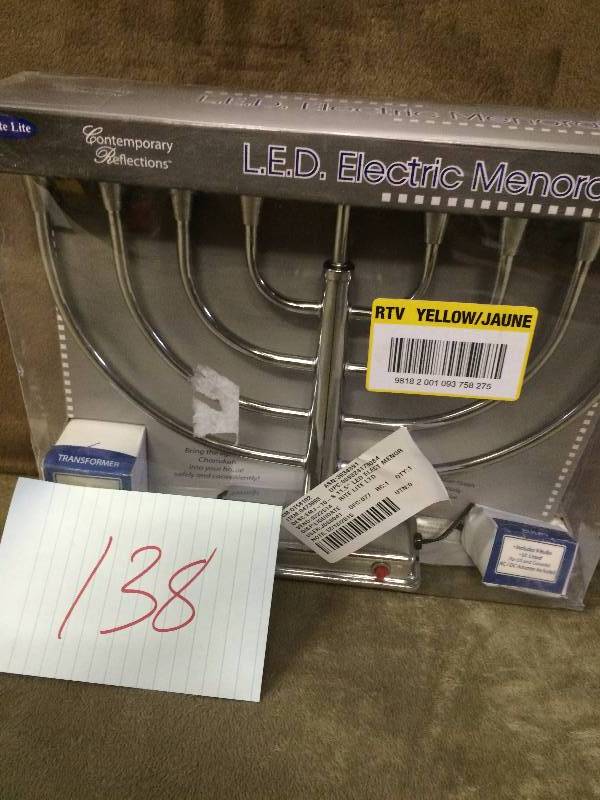 lot 138 image: LED Electric Menorah
