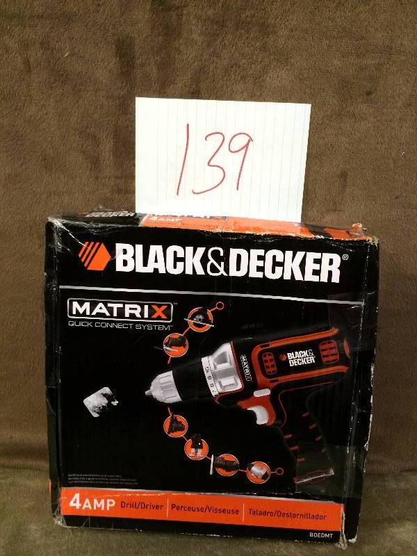lot 139 image: Black and Decker Matrix 4 amp Drill