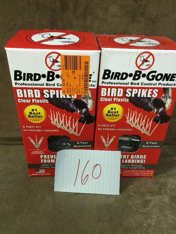 lot 160 image: Bird B Gone Lot of 2 New
