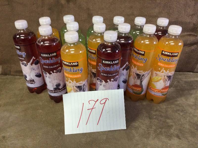 lot 179 image: Lot of 23 Kirkland Sparkling Zero Calories