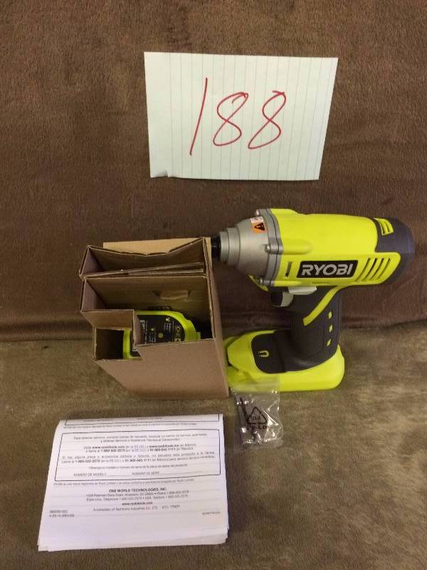 lot 188 image: Ryobi P1870 impact Driver