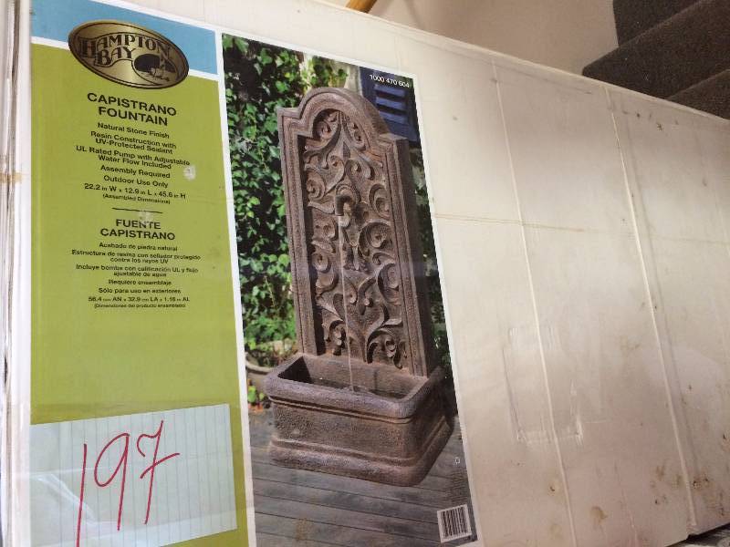 lot 197 image: Hampton Bay Capistrano Fountain New