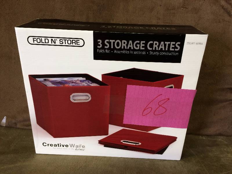 lot 68 image: 3 Storage Crates