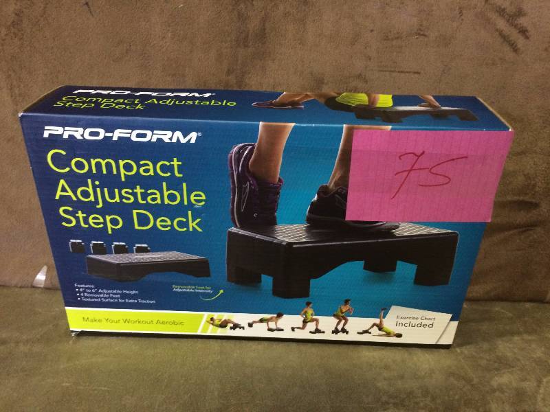 lot 75 image: Pro-Form Compact Adjustable  step deck