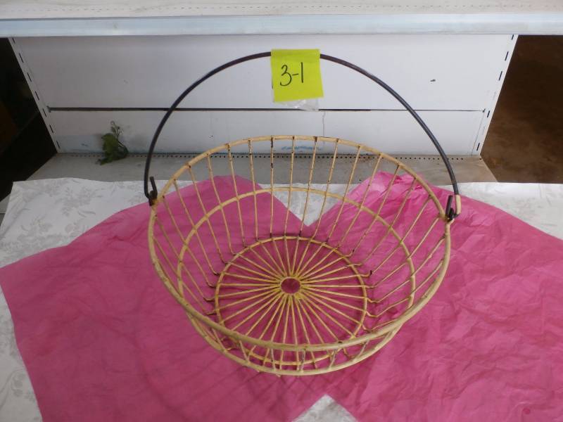 rubber coated basket.