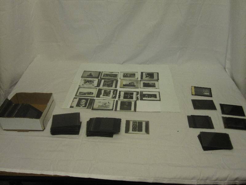 lot 46 image: Amazing rare collection of antique lantern glass slides from Harvard University