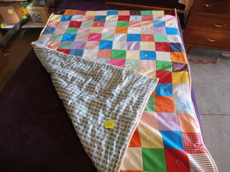 Hand made quilt.