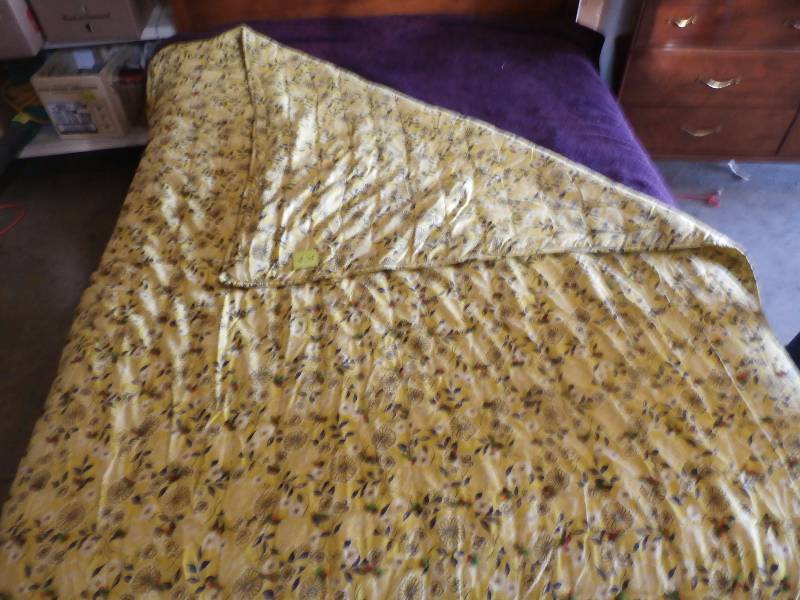 Hand made quilt.
