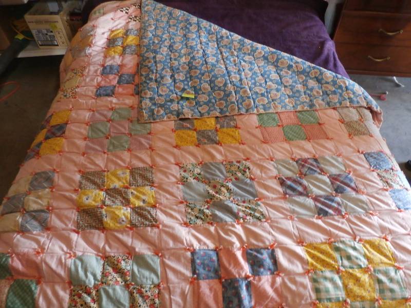 Hand made quilt.