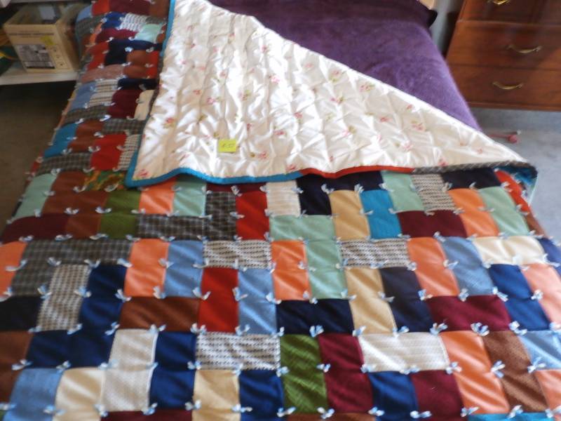 Hand made quilt.