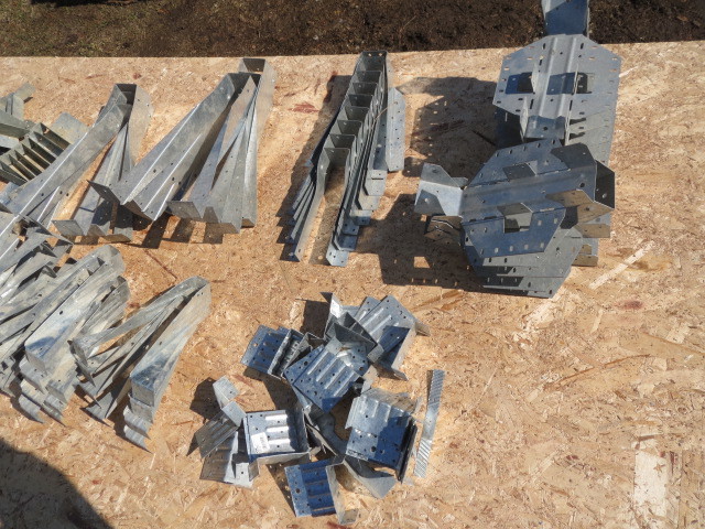 Large lot of Galvanized Deck Brackets