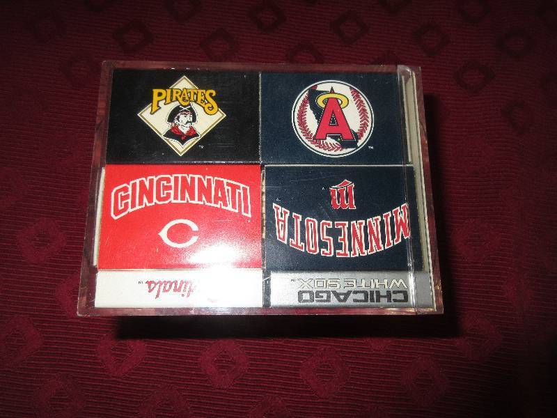 BASEBALL WOODEN MATCH BOX COLLECTION